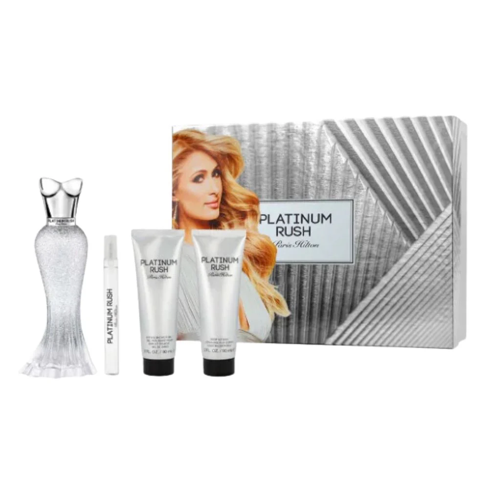 ESTUCHE PARIS HILTON PLATINUM RUSH M (4 PIEZAS)