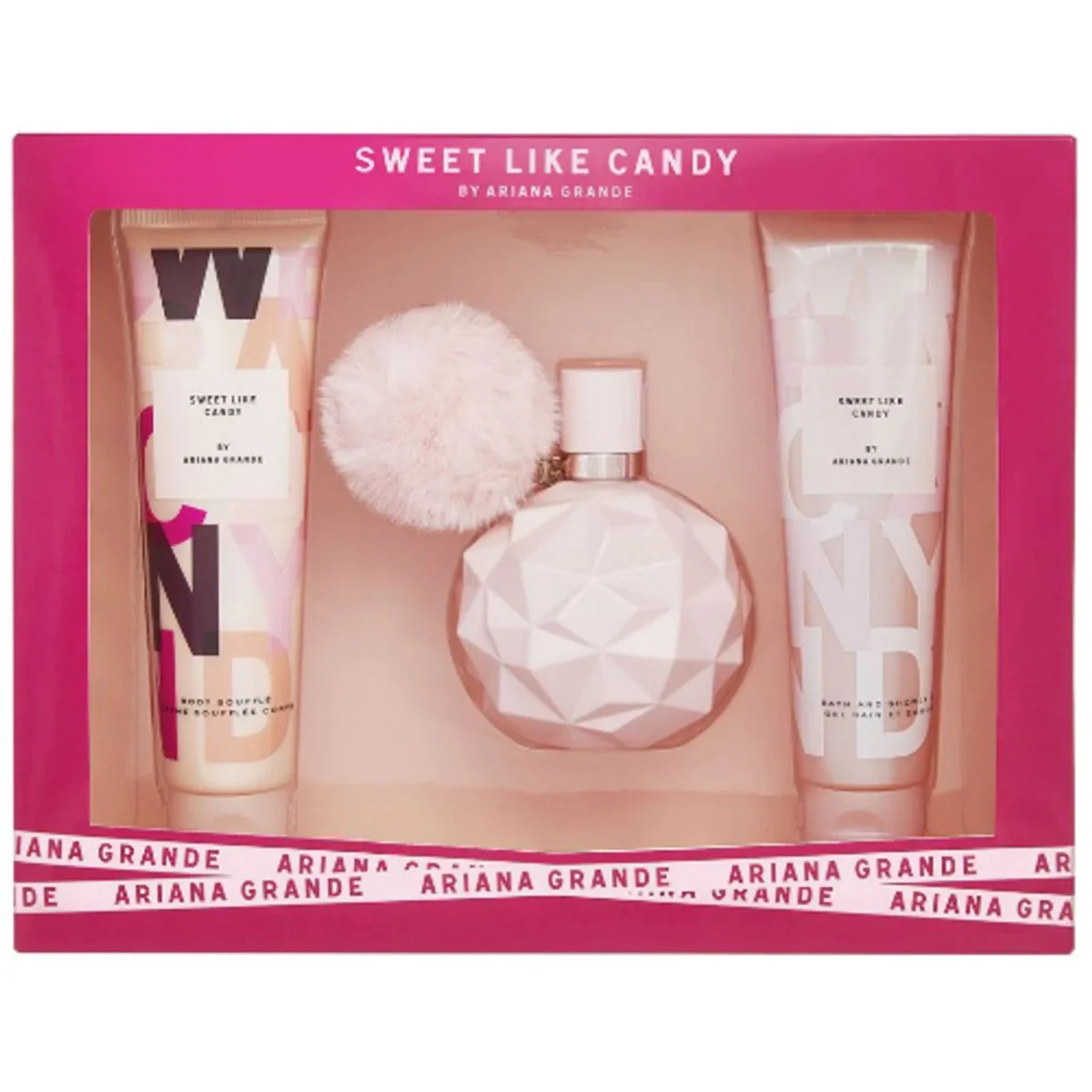 ESTUCHE ARIANA GRANDE SWEET LIKE CANDY M (3 PIEZAS)